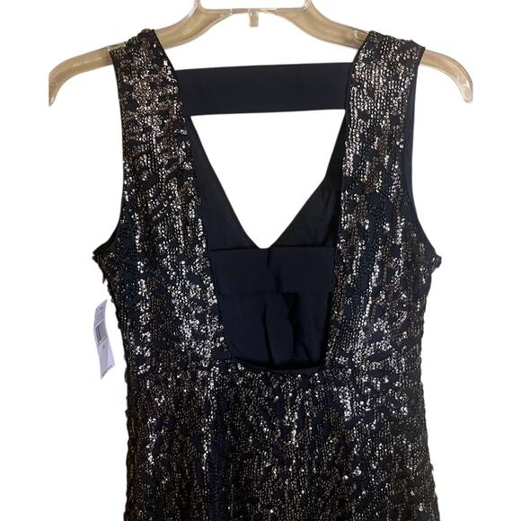 1. State Black Sequin V-Neck Sheath Mini Dress - XS‎ - NWT - Picture 6 of 9
